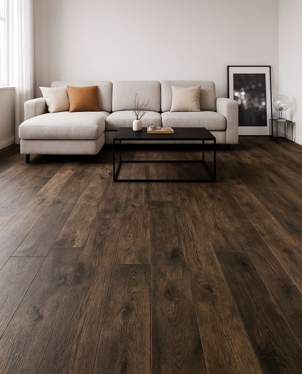 Piso Vinílico Clic Madera Oscura - Imagen 3