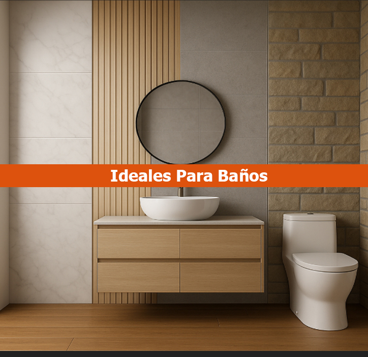 revestimientos ideales en baños