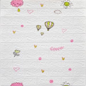 Adhesivo Tipo Ladrillo Diseño Infantil Niña