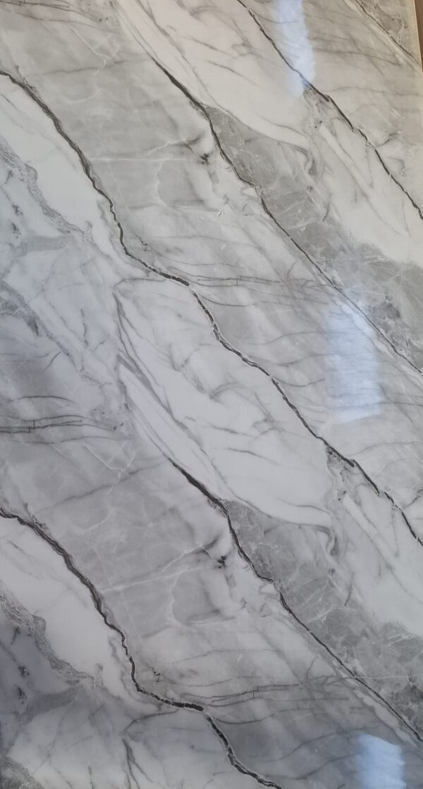 Placa Simil Marmol SPC Gris Veteado