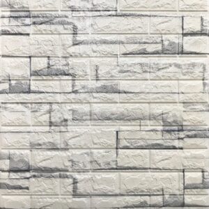Adhesivo Tipo Ladrillo Color Piedra Laja Gris y Marrón Clone