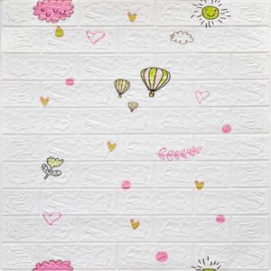 Adhesivo Tipo Ladrillo Diseño Infantil Niña