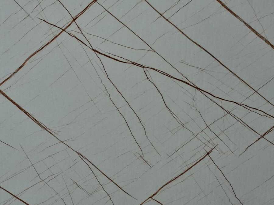 Rollo Adhesivo Tipo Marmol Beige Con Vetas Marrones