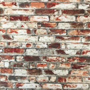 Adhesivo Tipo Ladrillo Blanco Degastado