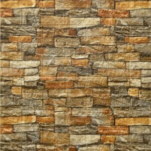 Adhesivo Tipo Ladrillo Símil Piedra Laja Marrón