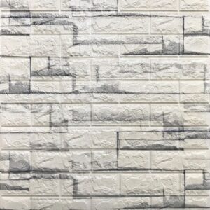 Adhesivo Tipo Ladrillo Color Blanco Veteado