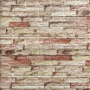 Adhesivo Tipo Ladrillo Simil Piedra Laja Rojiza