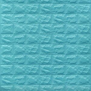Adhesivo Tipo Ladrillo Color Turquesa
