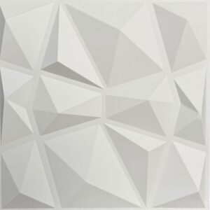 ADHESIVO 3D DE PVC BLANCO GEOMETRICO
